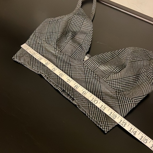 NWOT Free People Intimately Plaid V-Neck
Cropped Bra Top size XS - Picture 7 of 10